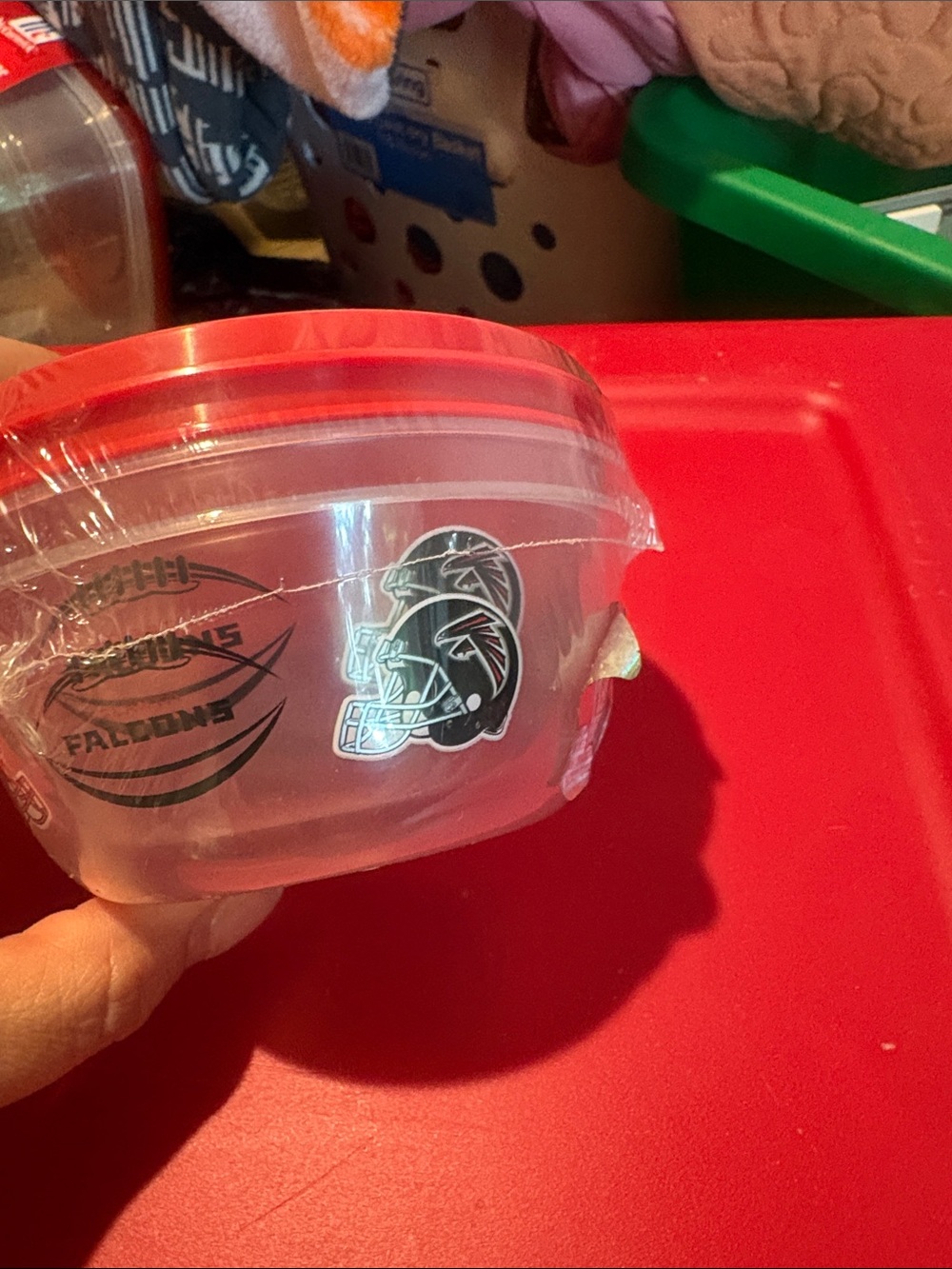 Red & Clear Party Bowls - Official Team Design